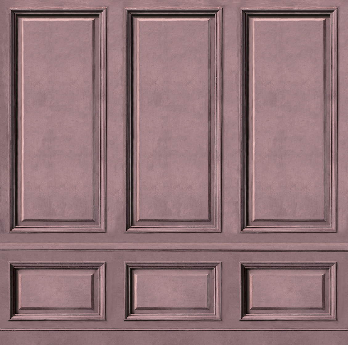 3D wall covering with realistic classic pink boiserie