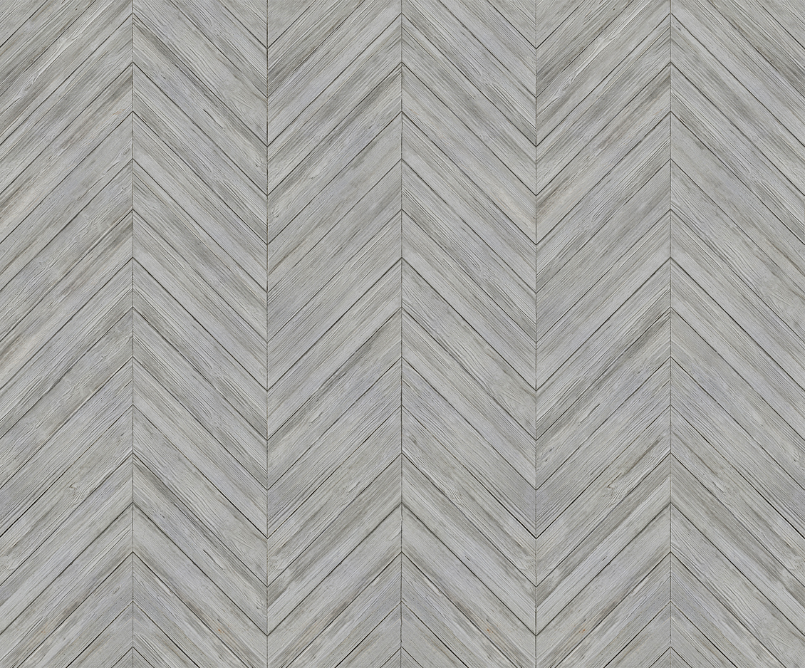 Concrete slats geometric wallpaper with fishbone geometry
