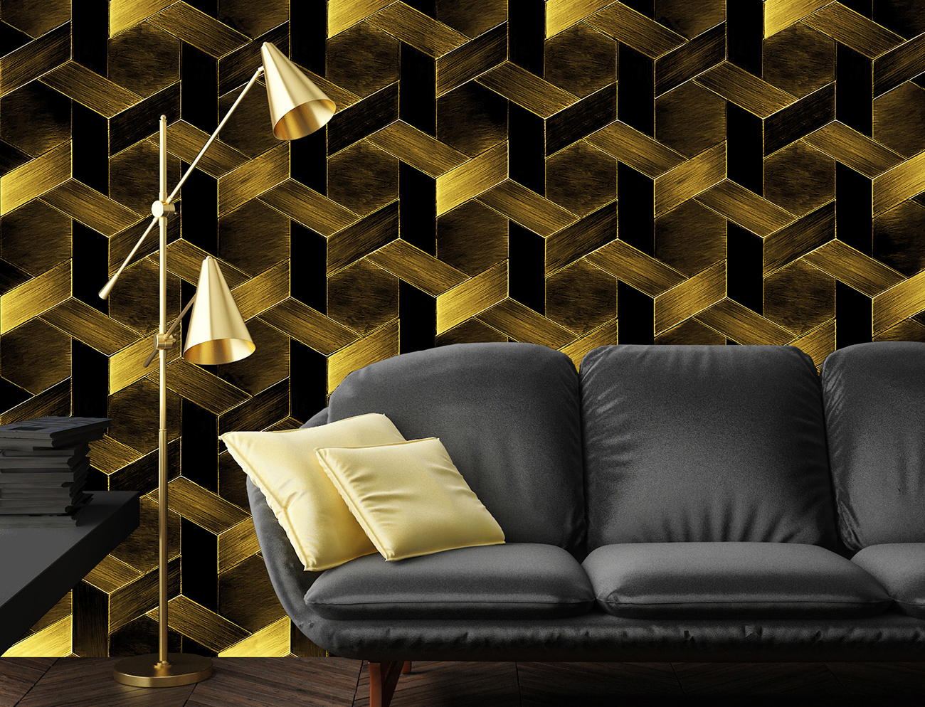 optical geometric wallpaper