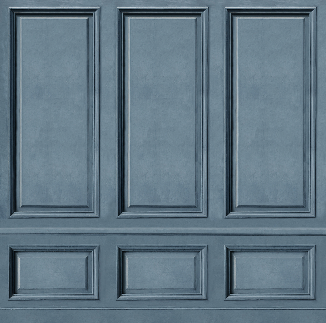 Boiserie wallpaper in blue color