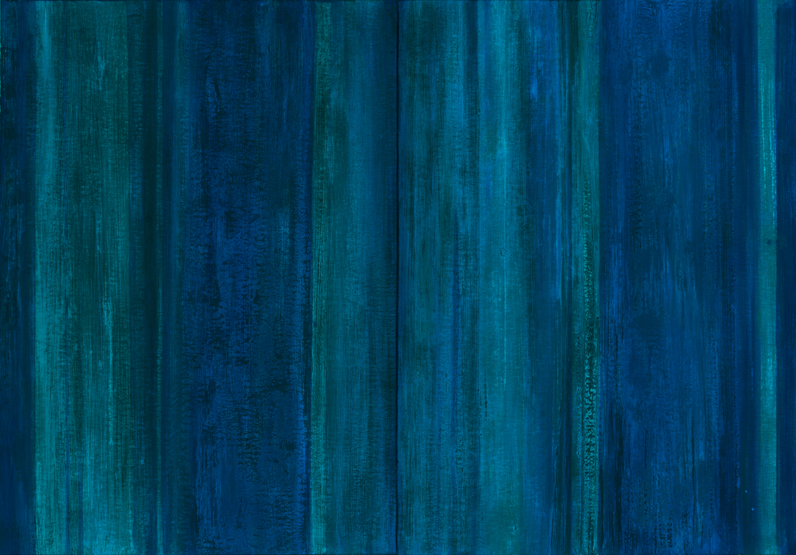 Carta da parati moderna, texture di colore blu pavone, verde ed ottanio, dipinta a mano