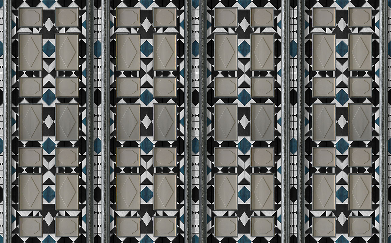Geometric Rhombus Wallpaper Mural