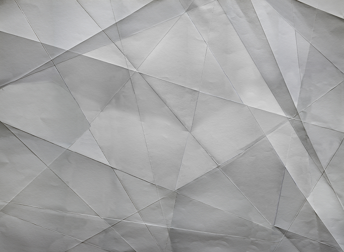 Modern wallpaper with folded paper texture, realistic effect