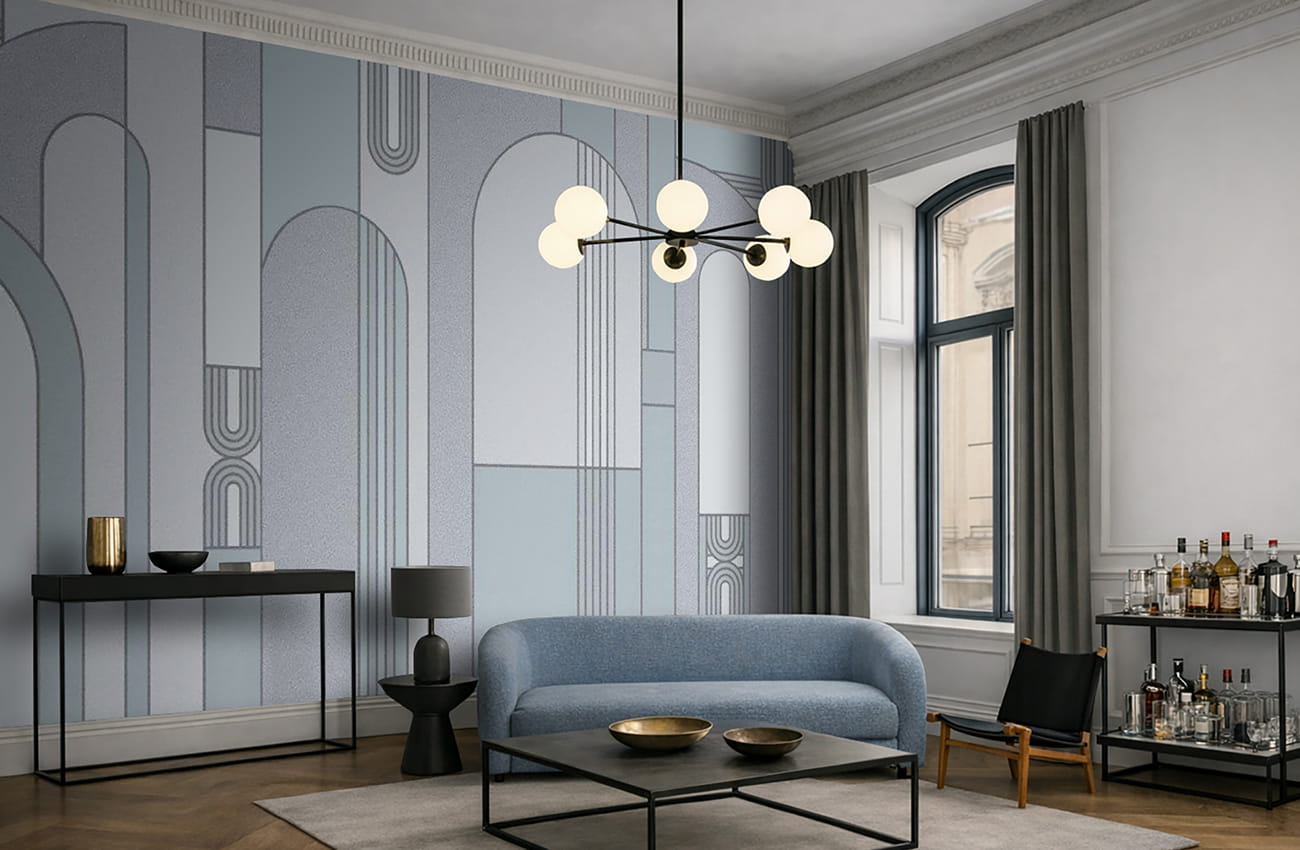 Carta da parati design cielo e nuvole