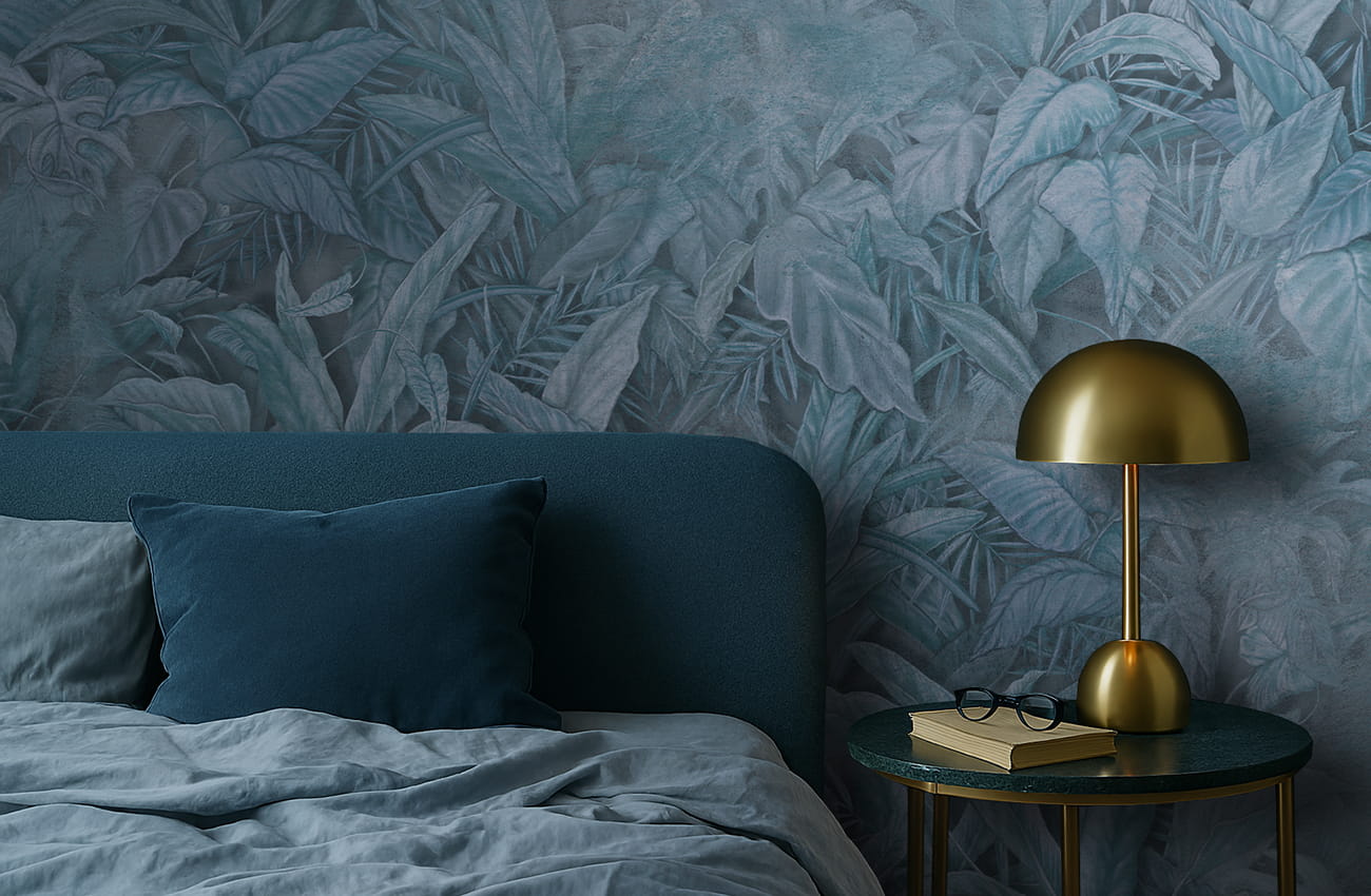 Carta da parati con boiserie classica realistica di colore rosa cipria