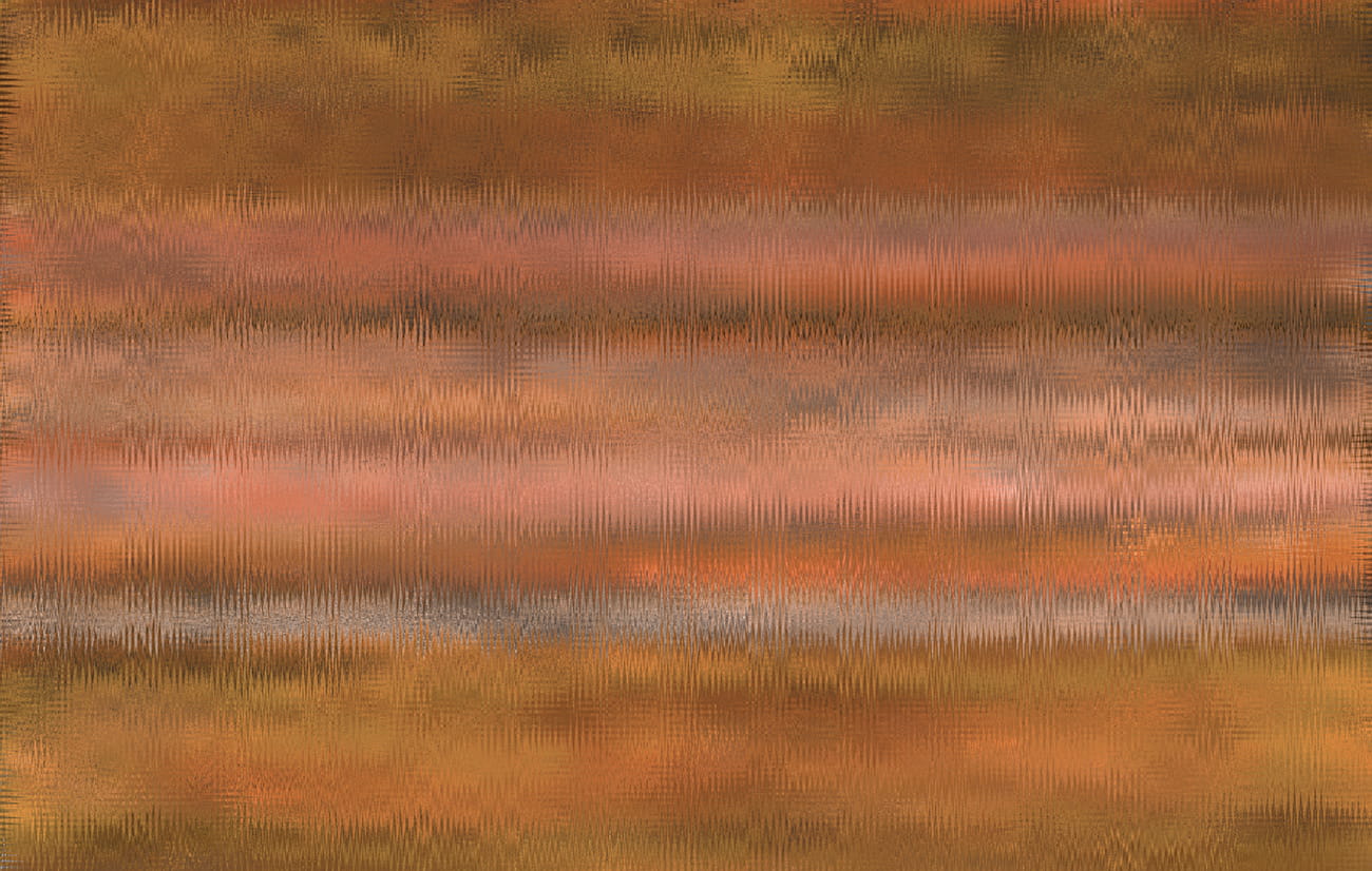 Carta da parati pittorica con colori caldi arancione, color pesca e color corallo