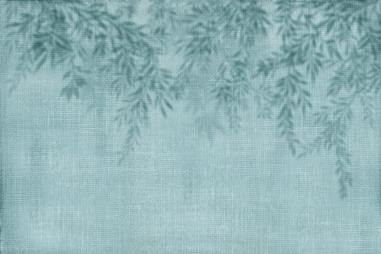 Carta da parati materica astratta con sfumature verde petrolio e verde acqua