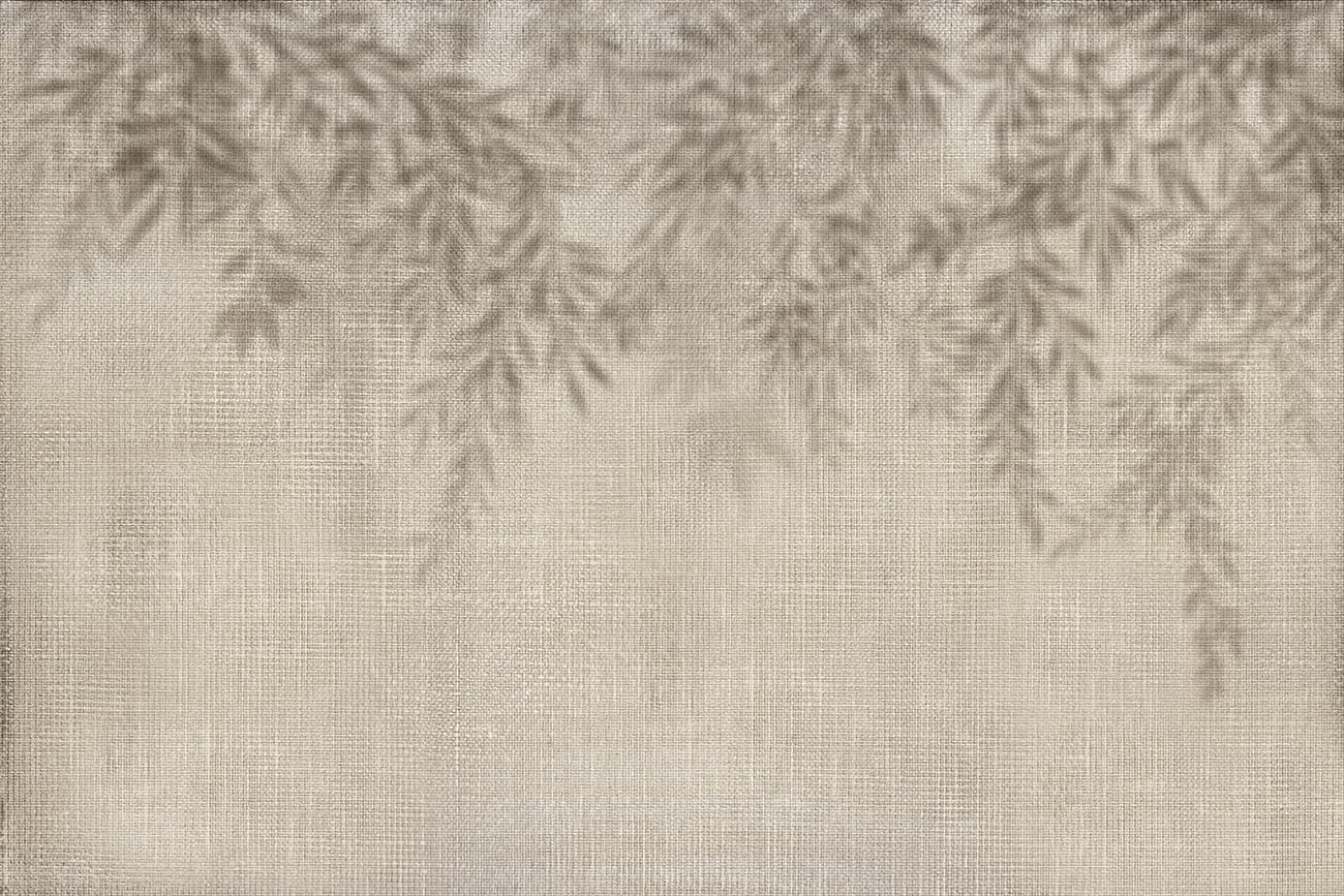 Carta da parati effetto tessuto in tonalità blu navy e ciano, con pattern astratto.