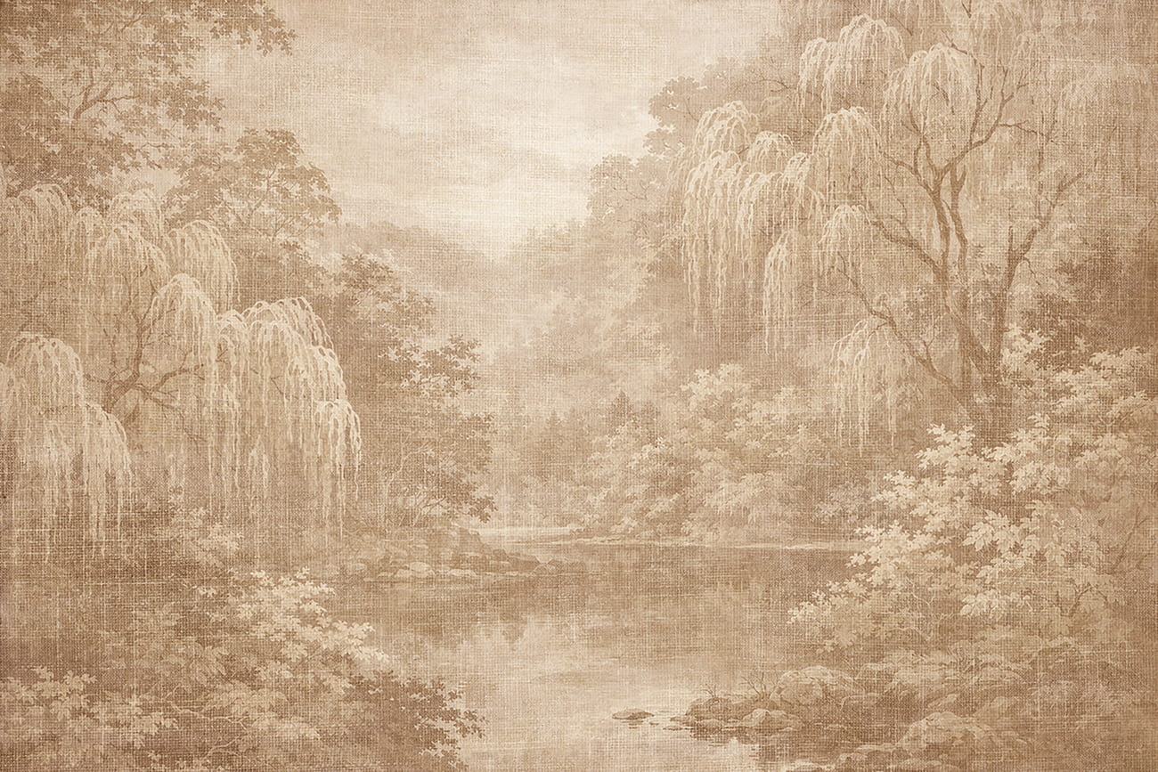Carta da parati paesaggio colore caldo terra